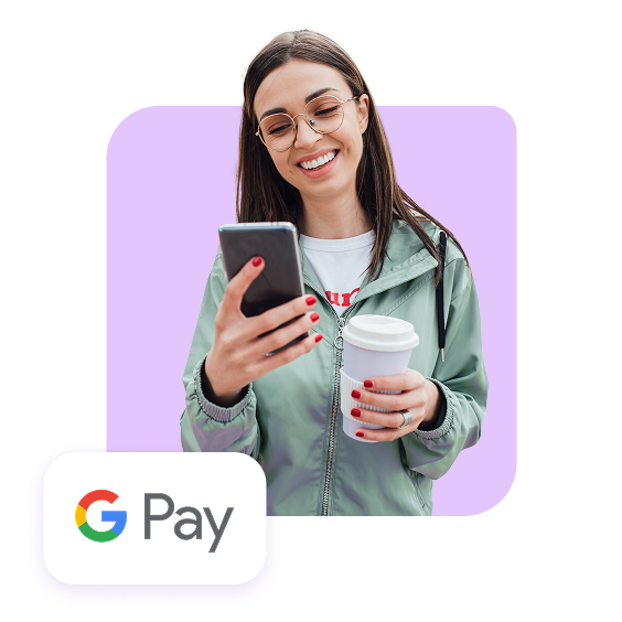 Persona usando Google Pay con Prex.