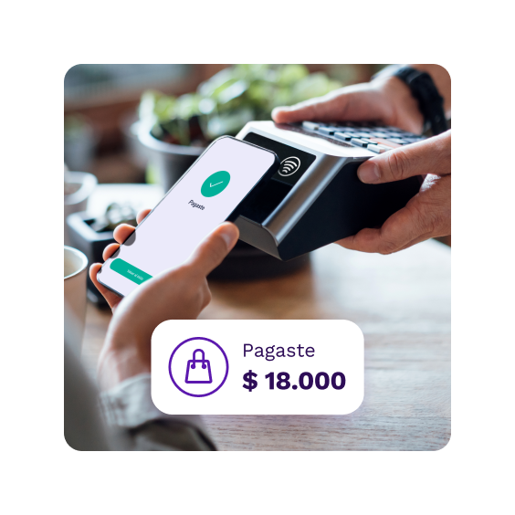 Pago exitoso con Google Pay en una terminal.