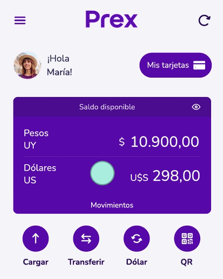 Paso a paso para activar Rendimientos en la App Prex.