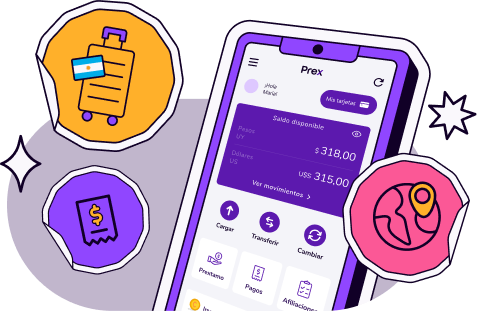 Tarjeta Prex empleada para participar de un evento de compras online en Uruguay.